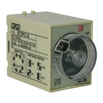 Реле времени 220V ST3PC-G (4-24h) Энергия - Электрика, НВА - Реле, автоматизация и управление - Реле времени - . Магазин оборудования для автономного и резервного электропитания Ekosolar.ru в Ельце