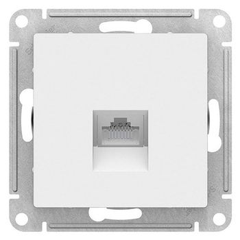 Розетка компьютерная SE AtlasDesign RJ45, белая механизм - Электрика, НВА - Выключатели и розетки - Розетки - . Магазин оборудования для автономного и резервного электропитания Ekosolar.ru в Ельце