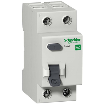 Дифференциальный выключатель Schneider Electric (УЗО) EASY 9 2P 25А 30мА AC 4,5 кА - Электрика, НВА - Модульное оборудование - Дифференциальные автоматы - . Магазин оборудования для автономного и резервного электропитания Ekosolar.ru в Ельце