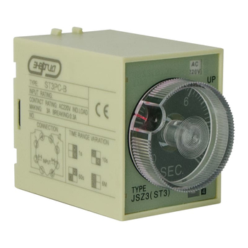 Реле времени 220V ST3PC-B (0.1-1s/10s/60s/6 min) Энергия - Электрика, НВА - Реле, автоматизация и управление - Реле времени - . Магазин оборудования для автономного и резервного электропитания Ekosolar.ru в Ельце