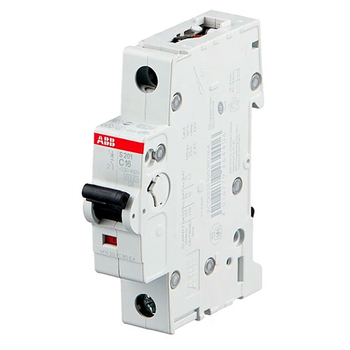 Автоматический выключатель ABB S201 1P 16А (С) 6kA - Электрика, НВА - Модульное оборудование - Автоматические выключатели - . Магазин оборудования для автономного и резервного электропитания Ekosolar.ru в Ельце