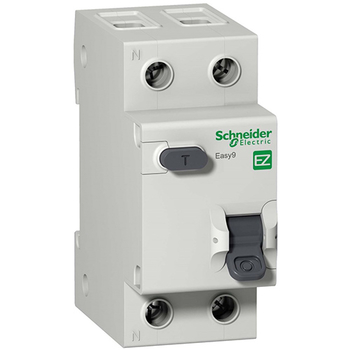 Дифференциальный автоматический выключатель Schneider Electric EASY 9 1P+N 16А 30мА C AC 4,5 кА - Электрика, НВА - Модульное оборудование - Дифференциальные автоматы - . Магазин оборудования для автономного и резервного электропитания Ekosolar.ru в Ельце