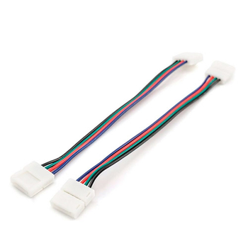 Комплект коннекторов Apeyron Electrics 09-12 (2 клипсы с проводами) для RGB-светодиодной ленты 12В IP20 10 мм - Светильники - Cветодиодные ленты - . Магазин оборудования для автономного и резервного электропитания Ekosolar.ru в Ельце