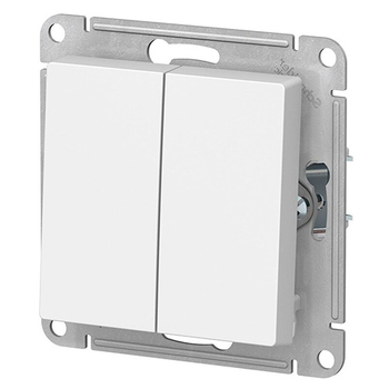 Выключатель Schneider Electric AtlasDesign 2-клавишный сх.5, 10АХ, белый, механизм - Электрика, НВА - Выключатели и розетки - Выключатели - . Магазин оборудования для автономного и резервного электропитания Ekosolar.ru в Ельце