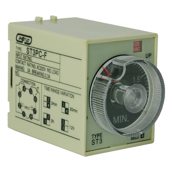 Реле времени 220V ST3PC-F (0.25-2m/20m/2h/12h) Энергия - Электрика, НВА - Реле, автоматизация и управление - Реле времени - . Магазин оборудования для автономного и резервного электропитания Ekosolar.ru в Ельце