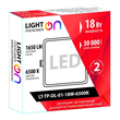Светильник LightPhenomenON Downlight LT-TP-DL-01-18W-6500K встраиваемый квадратный 170х170 LED - Светильники - Светильники DOWNLIGHT - . Магазин оборудования для автономного и резервного электропитания Ekosolar.ru в Ельце