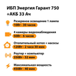 ИБП для котла Энергия Гарант 750 + Аккумулятор 33 Ач 12 В (450Вт - 40мин) - ИБП и АКБ - ИБП для котлов - . Магазин оборудования для автономного и резервного электропитания Ekosolar.ru в Ельце
