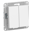 Выключатель Schneider Electric AtlasDesign 2-клавишный сх.5, 10АХ, белый, механизм - Электрика, НВА - Выключатели и розетки - Выключатели - . Магазин оборудования для автономного и резервного электропитания Ekosolar.ru в Ельце