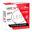Светильник LightPhenomenON Downlightt LT-TP-DL-06-24W-6500K встраиваемый круглый Ф174 LED с выносным драйвером - Светильники - Светильники DOWNLIGHT - . Магазин оборудования для автономного и резервного электропитания Ekosolar.ru в Ельце